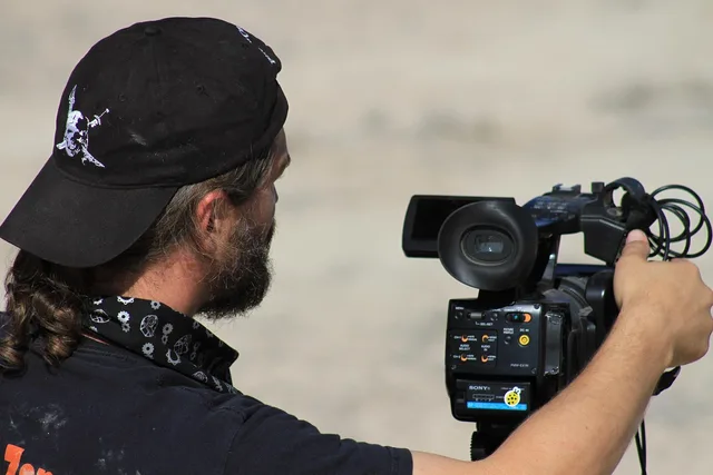 people, man, adult, film director, movie camera, brown camera, brown movie, brown film, film director, film director, film director, film director, film director. How to vet video marketing agencies in England using register checks and a named shortlist