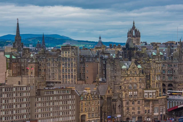 holyrood park in edinburgh, edinburgh cityscape, city, skyline, view, capital, old, building, hill, monument, places of interest, road, architecture, historical, tourism, panorama, picturesque. Seasonal planning for a video marketing agency in Edinburgh